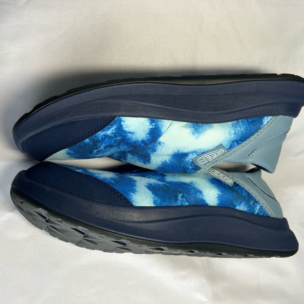 NWOT KEEN Men's Size 10 Whyser Lightweight Crushback Slip on Shoes blue/black - Picture 6 of 11